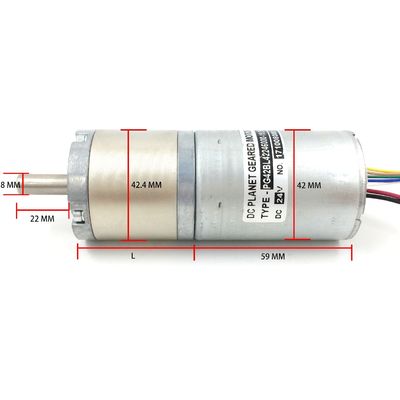 3000 دورة في الدقيقة 800 واط 42 مم علبة التروس الكوكبية بدون فرشات المزود